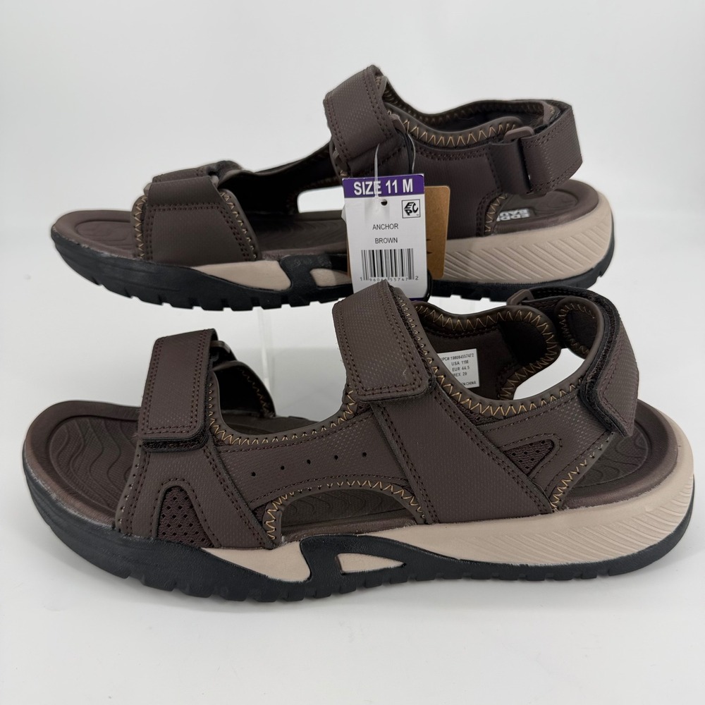 Eddie Bauer Anchor Mens Brown Sport Sandals Hiking Trail Shoes Size 11 M NEW
